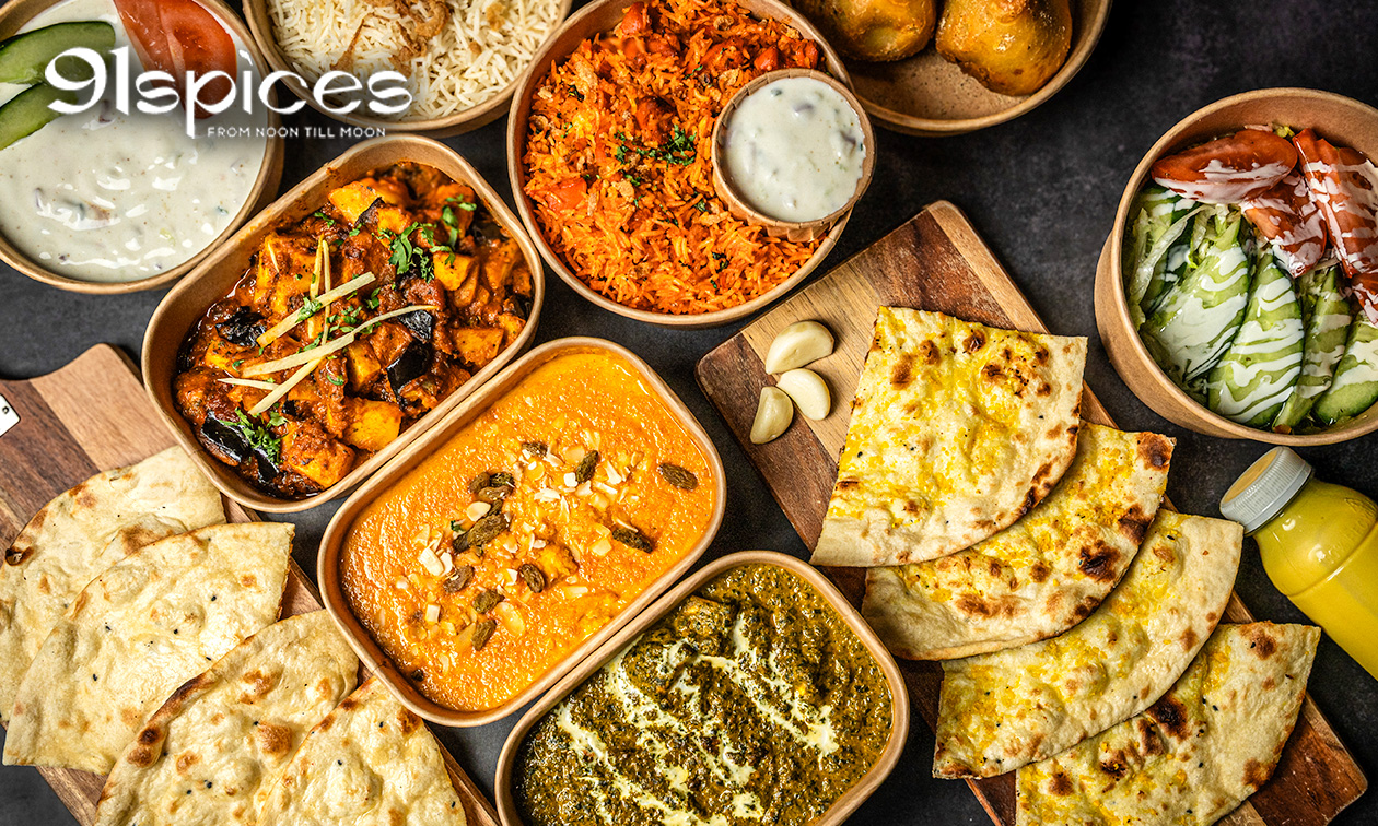 Indiase rijsttafel naar keuze om af te halen bij 91Spices