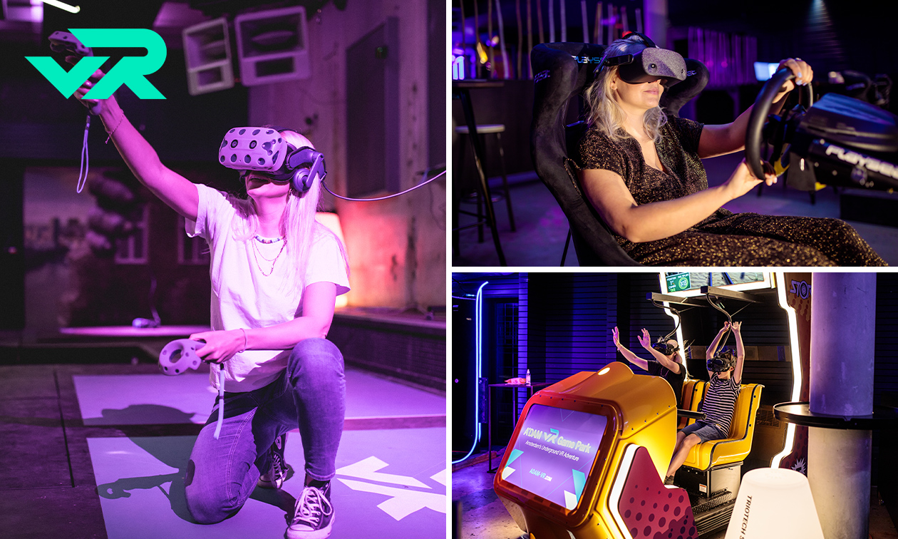 A'DAM VR Game Park, Virtual Reality games (60 min) bij A'DAM VR Game