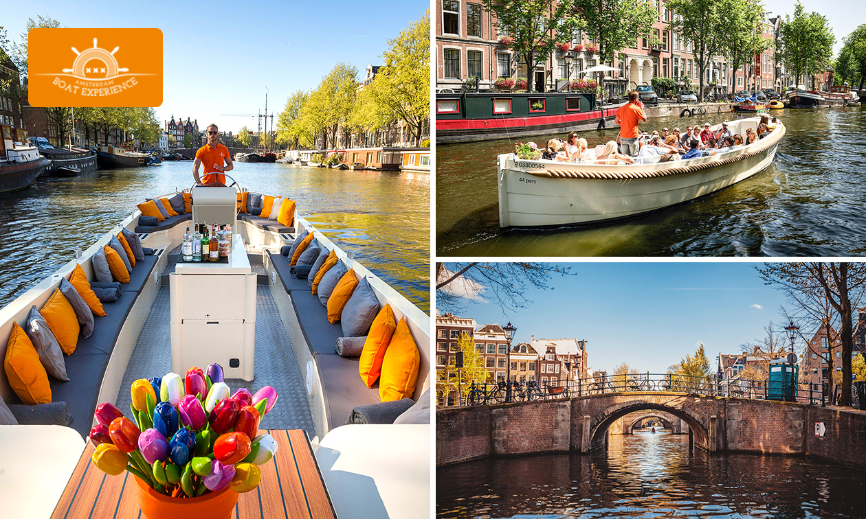 Amsterdam Boat Experience, Luxe rondvaart (1 uur) in Amsterdam bespaar