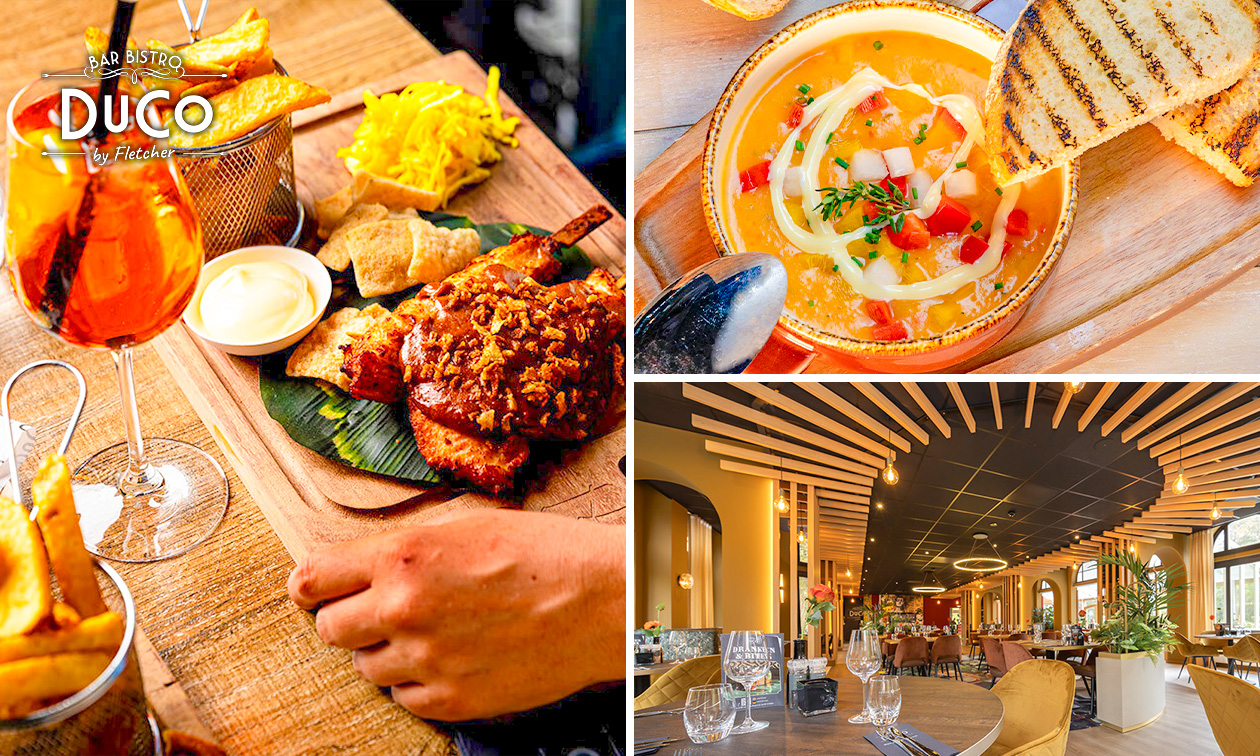 3-gangendiner bij een Bar Bistro DuCo