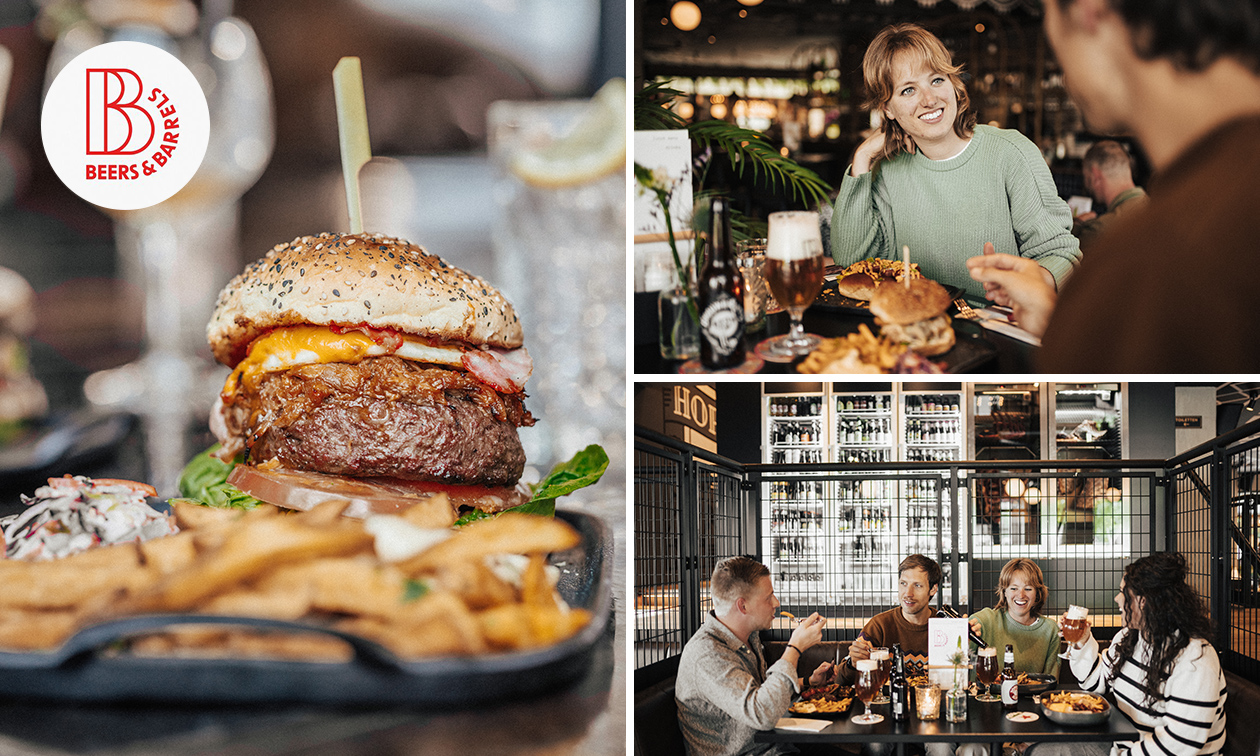 Burger + drankje + friet bij Beers & Barrels in hartje Utrecht