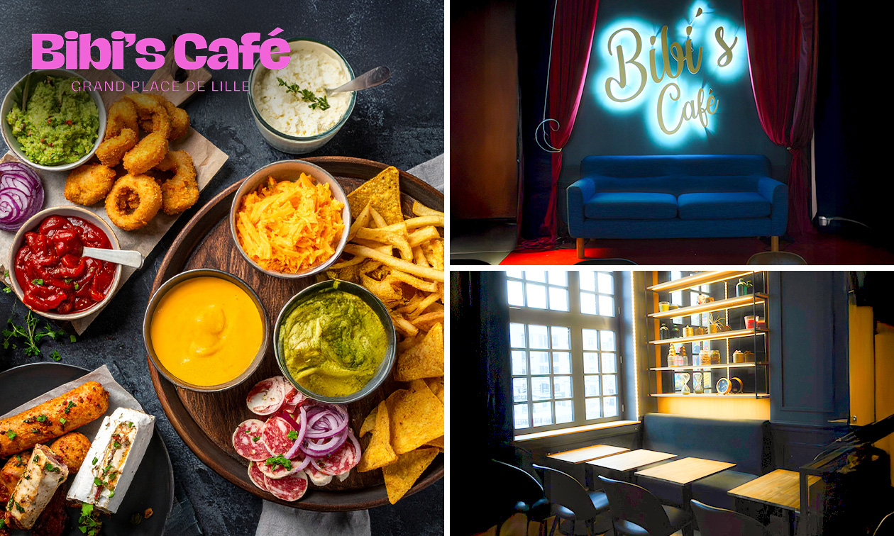 Bibi's Café, 3 ou 4 tapas pour 2 + évtl. 2 cocktail sur la Grande Place ...
