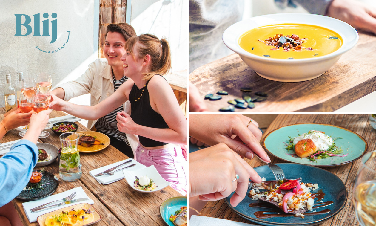 2-gangen shared lunch bij Blij aan de Vecht