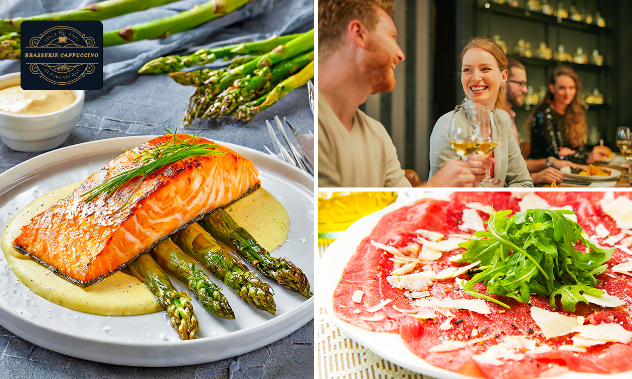 3-gangen keuzediner of -lunch vlak bij het strand van Blankenberge