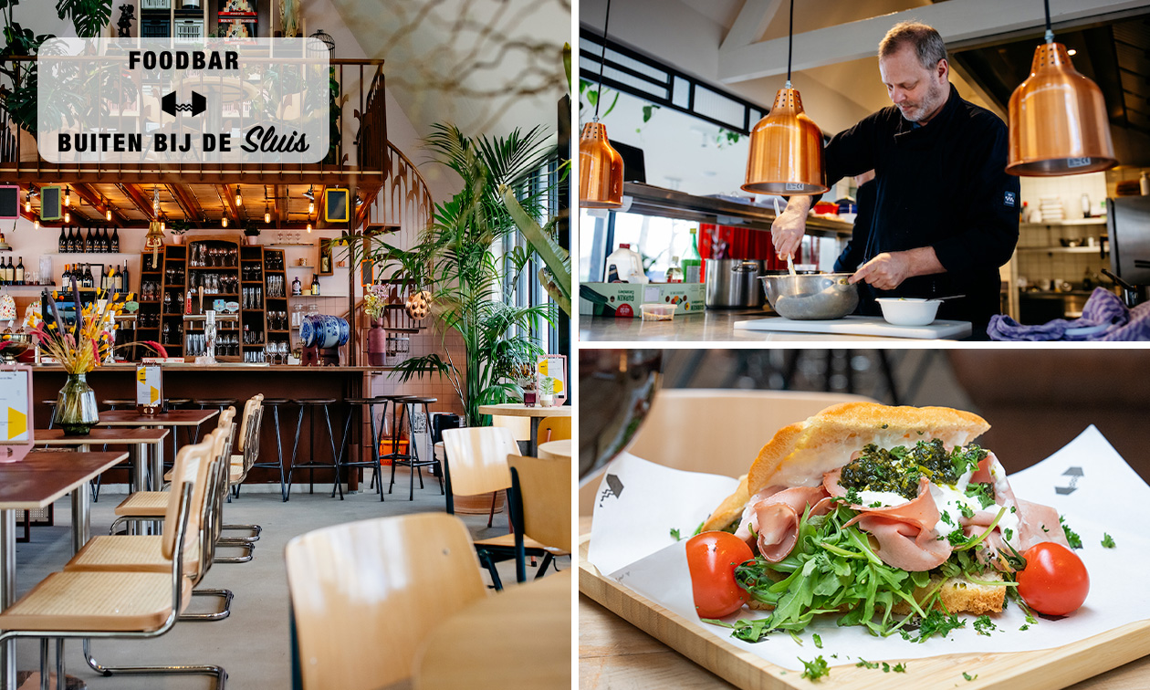 2-gangen keuzelunch bij Buiten bij de Sluis