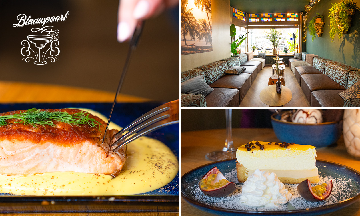 3-gangendiner à la carte bij Cocktailbar Blauwpoort