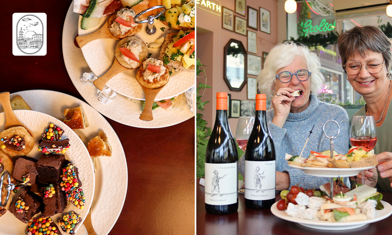 High tea of high wine (1,5 uur) in hartje Valkenburg