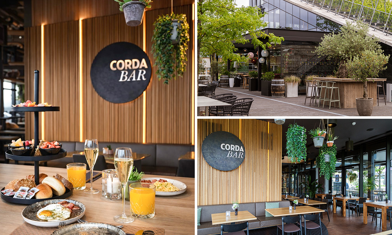 Luxe ontbijt + glas bubbels bij Corda Bar