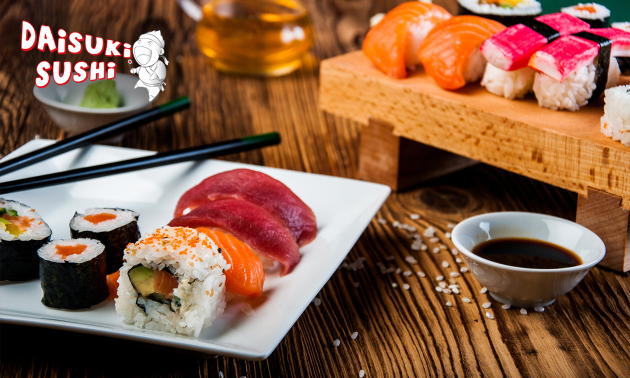Sushibox (44 of 106 stuks) voor afhaal of thuisbezorgd bij Daisuki Sushi