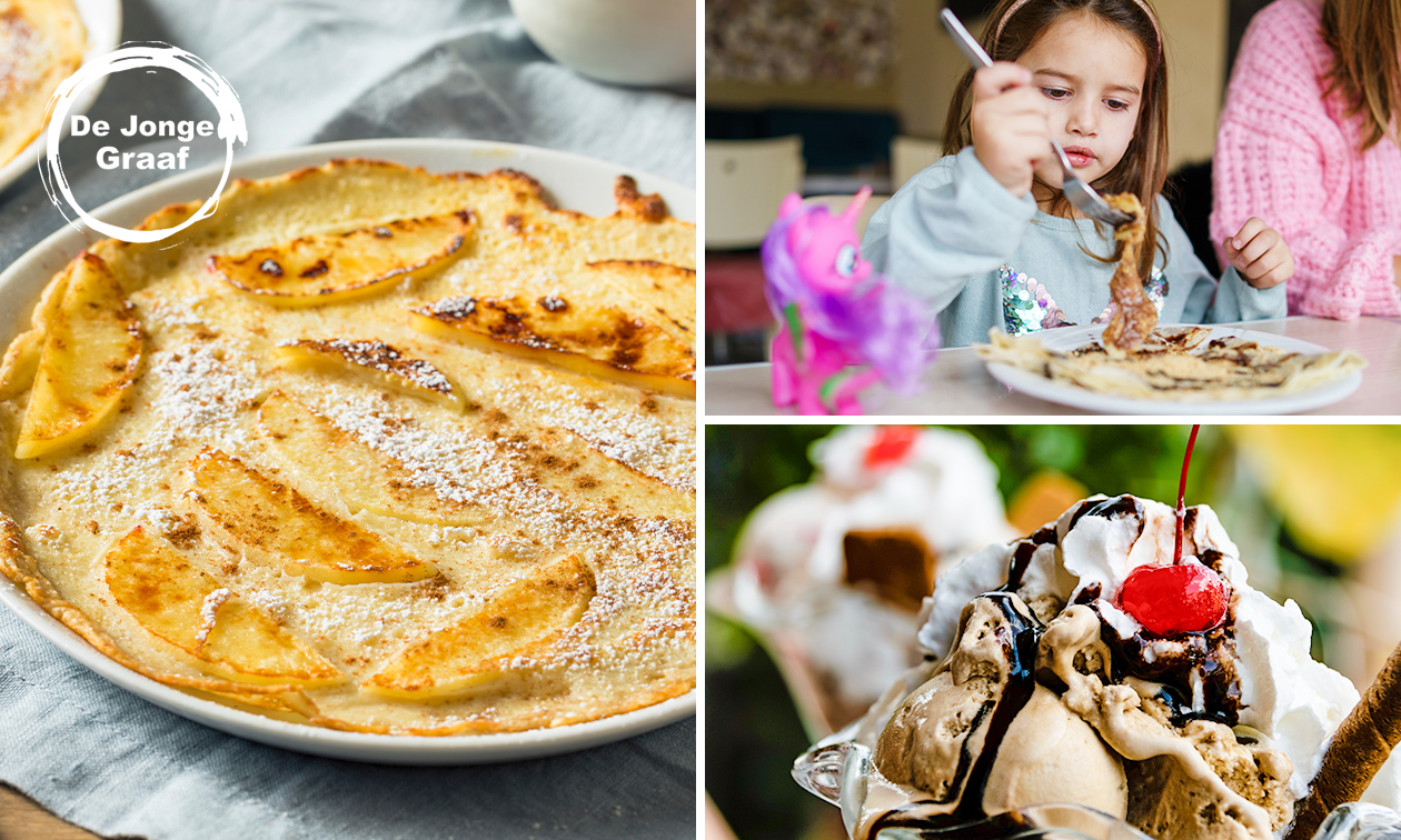 2-gangen pannenkoekdiner bij De Jonge Graaf