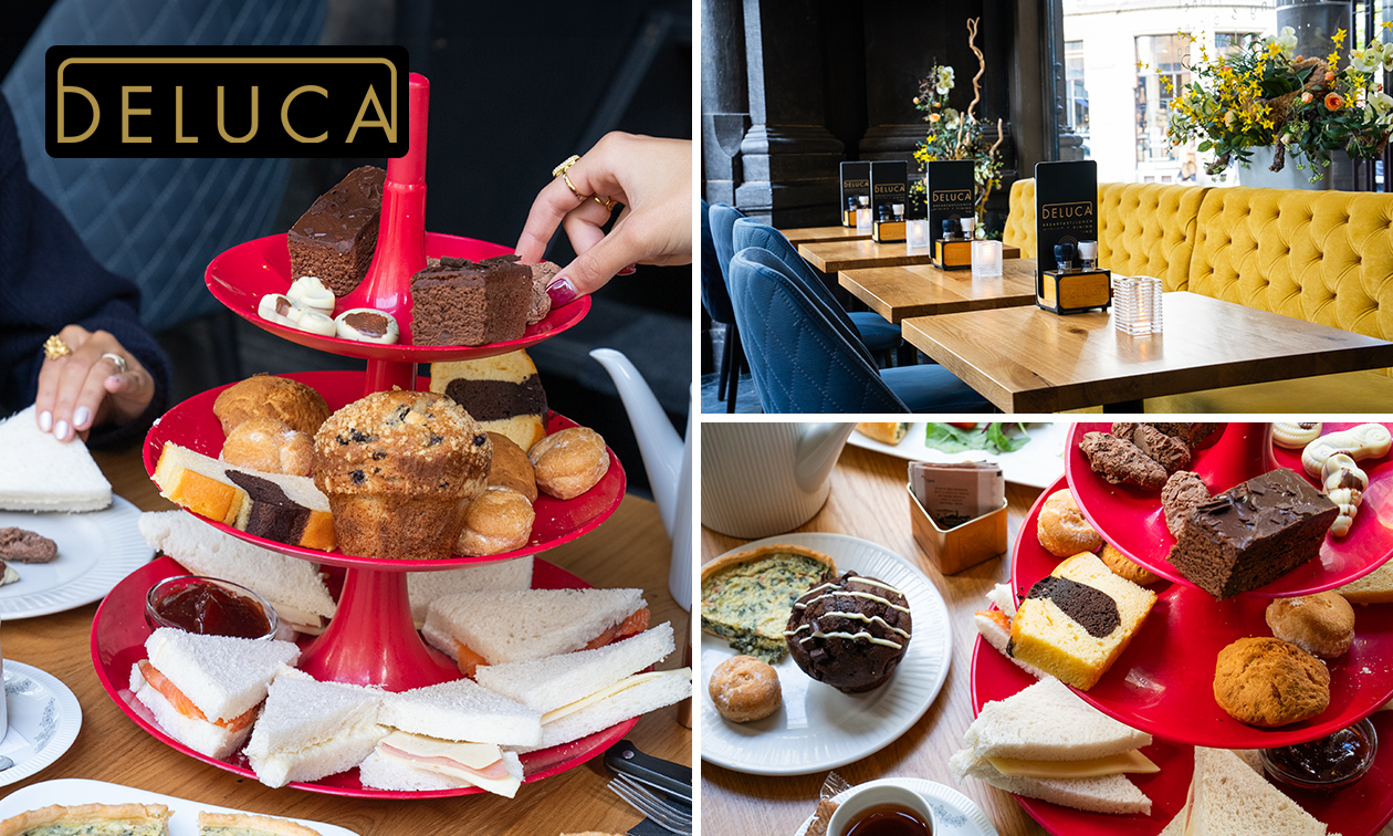 High tea + evt. glaasje bubbels bij De Luca in hartje Den Haag