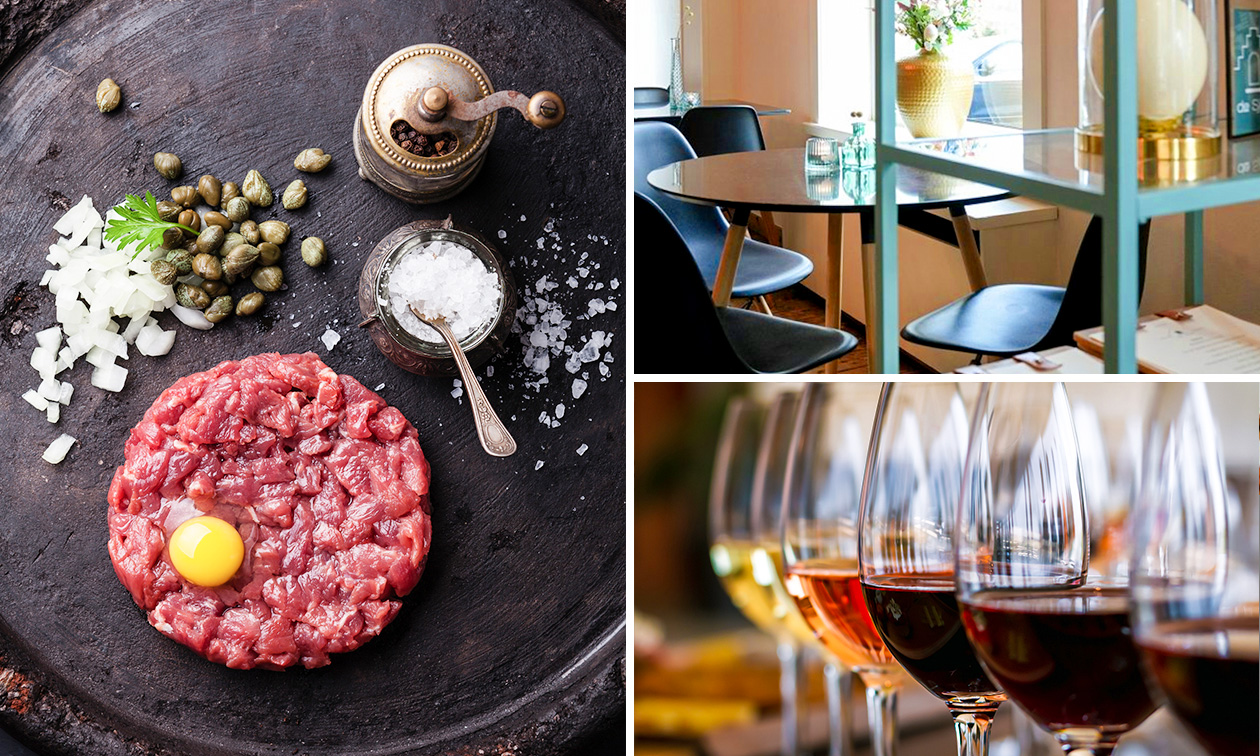 2 gerechtjes à la carte + glas wijn bij Resto-Bar De Sjiek