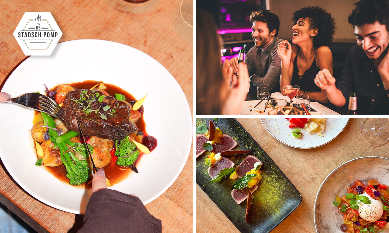 3-gangendiner van de chef + amuse + brood bij De Stadschpomp