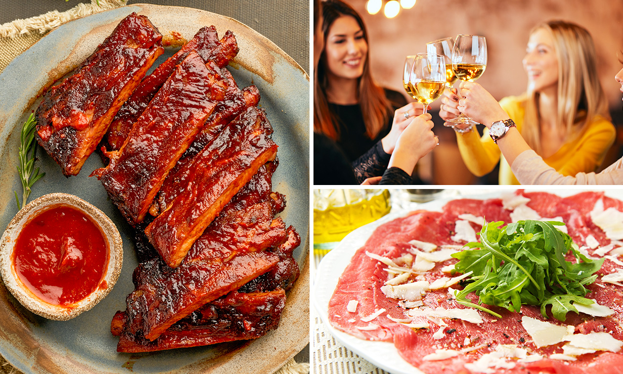 2- of 3-gangenlunch of -diner à la carte