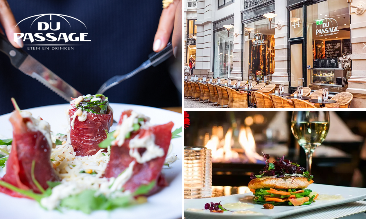 3-gangen keuzediner bij Du Passage in hartje Den Haag