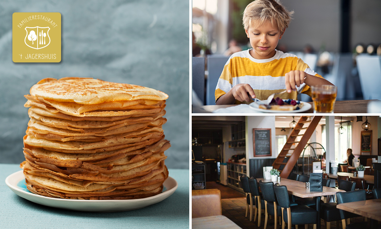 All-You-Can-Eat pannenkoeken (1,5 uur) bij Familierestaurant 't Jagershuis