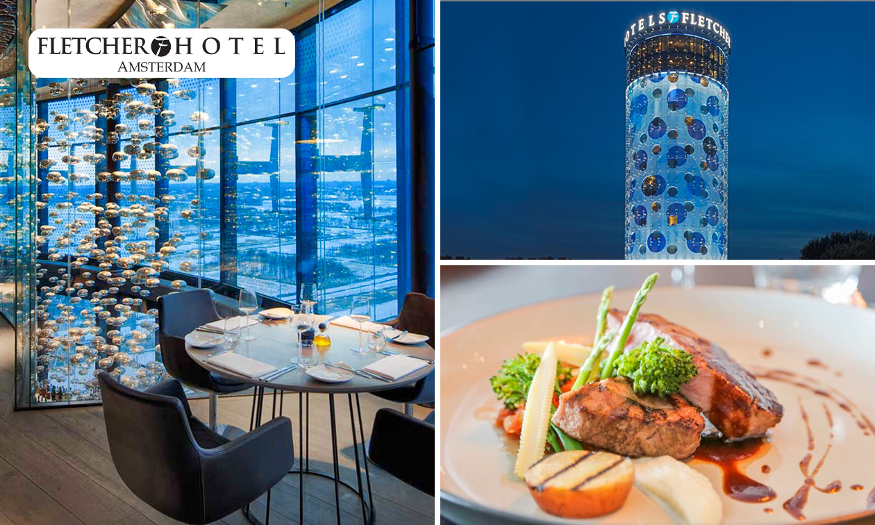 Fletcher Hotel Amsterdam, 3gangen keuzediner bij Fletcher Amsterdam