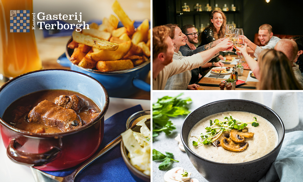 2- of 3-gangen keuzediner bij Gasterij Terborgh