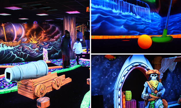 glowgolf scheveningen, glowgolf + spiegeldoolhof + time freak spel