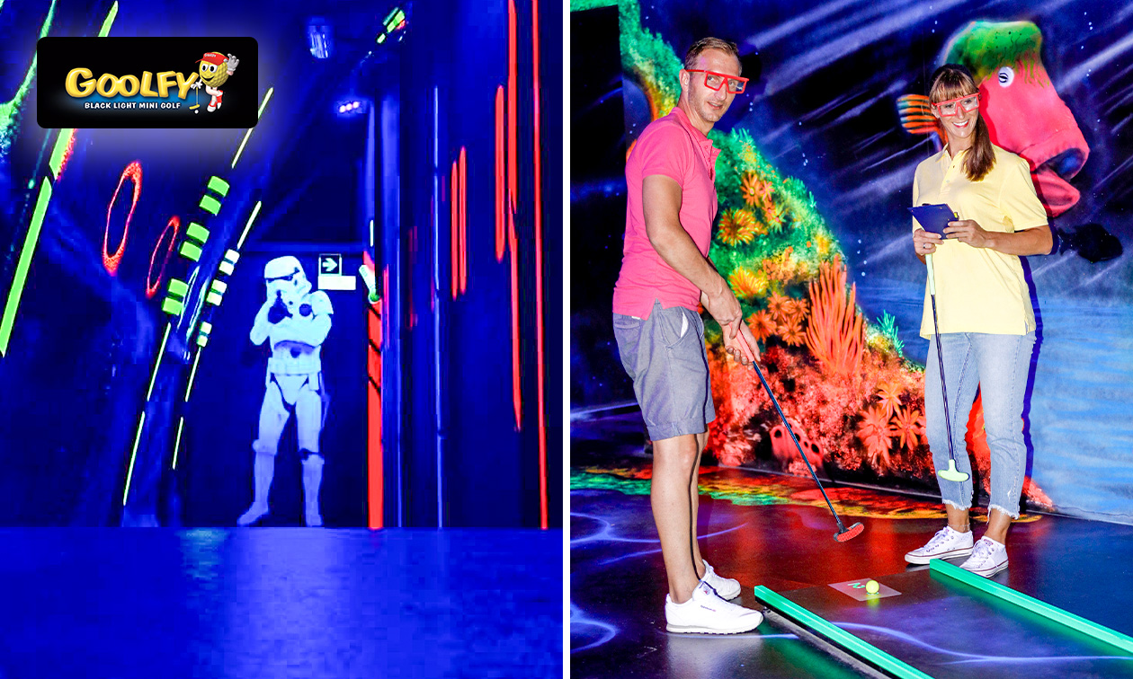 Goolfy et Laser Game mons