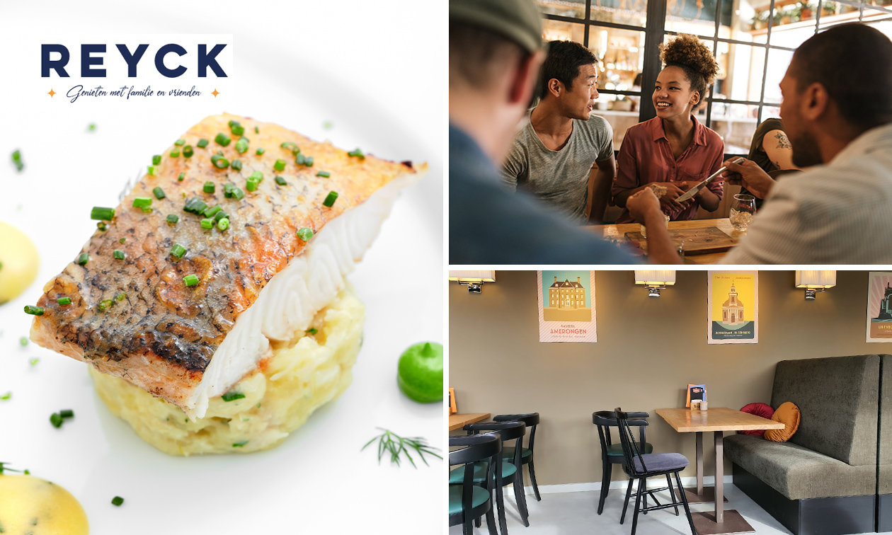 3-gangen keuzediner bij Grand Café Reyck