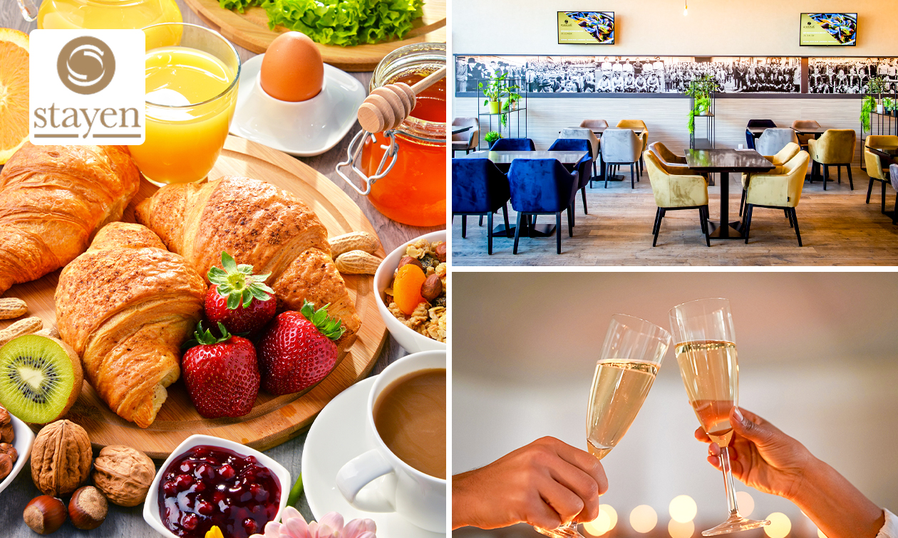 Luxe ontbijtbuffet + glas cava