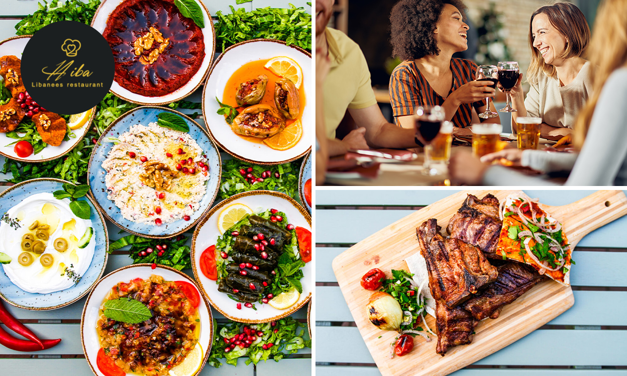 3-gangendiner van de chef bij Hiba Libanese Restaurant