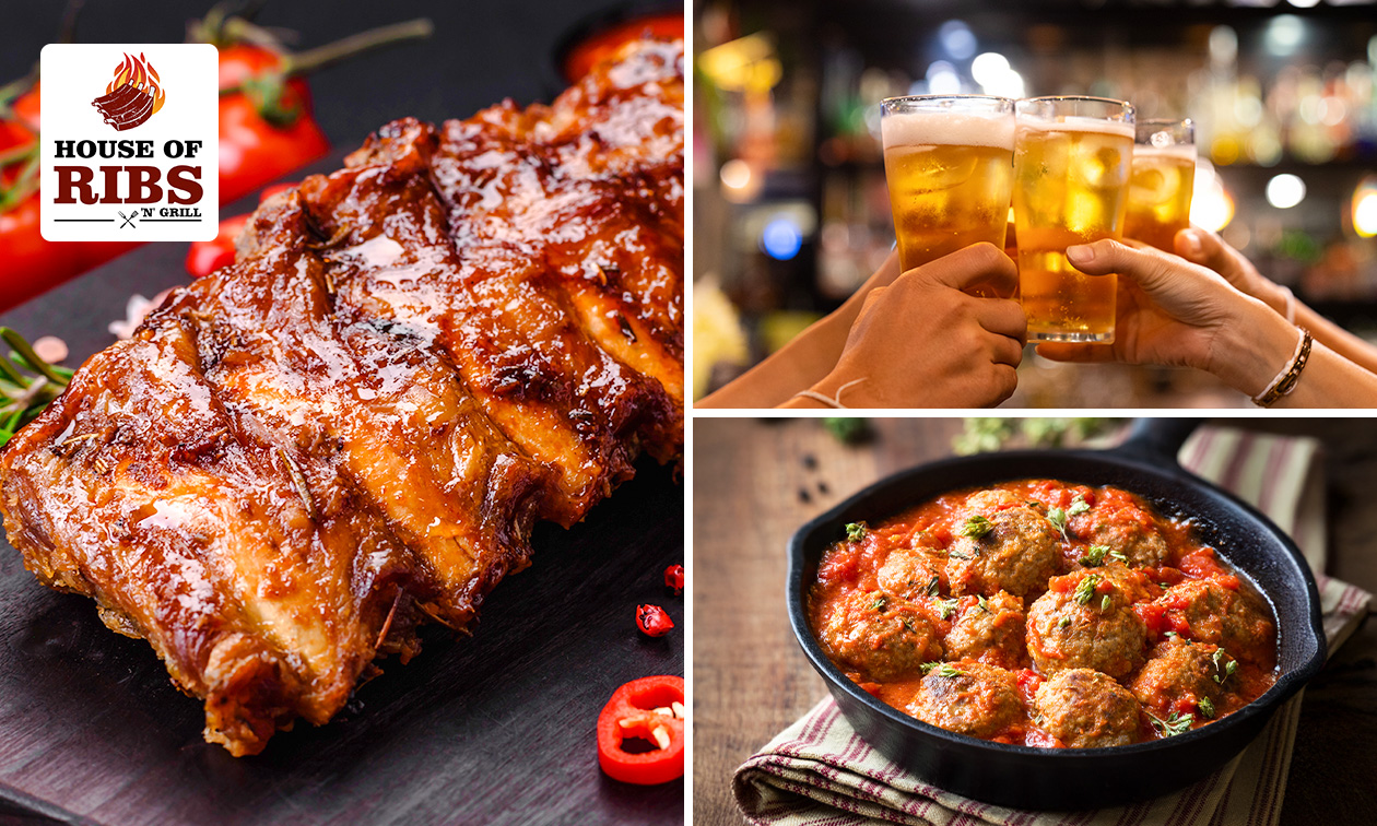 All-You-Can-Eat spareribs of kippendijen OF 2-gangen keuzelunch of -diner + drankje in Brussel