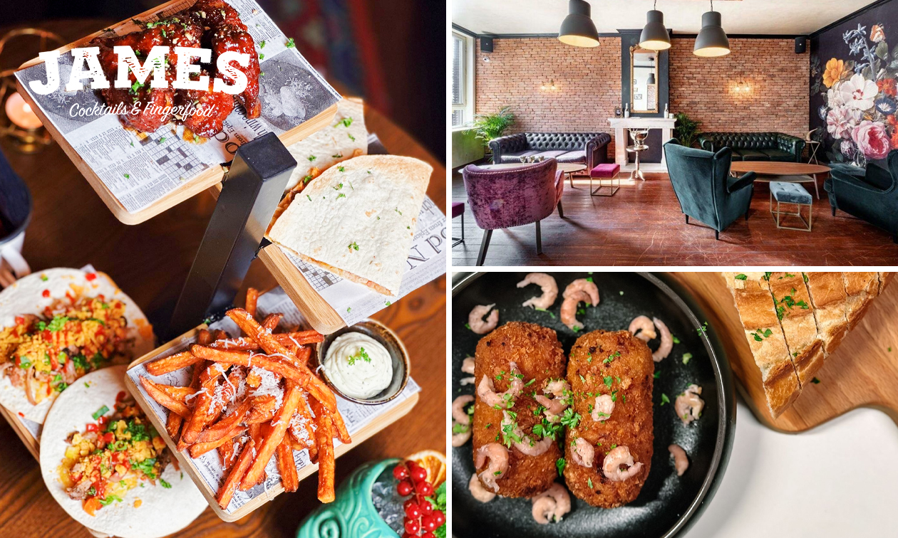 James Bar, Shareddining diner + sidedish in hartje Aalst bespaar 29