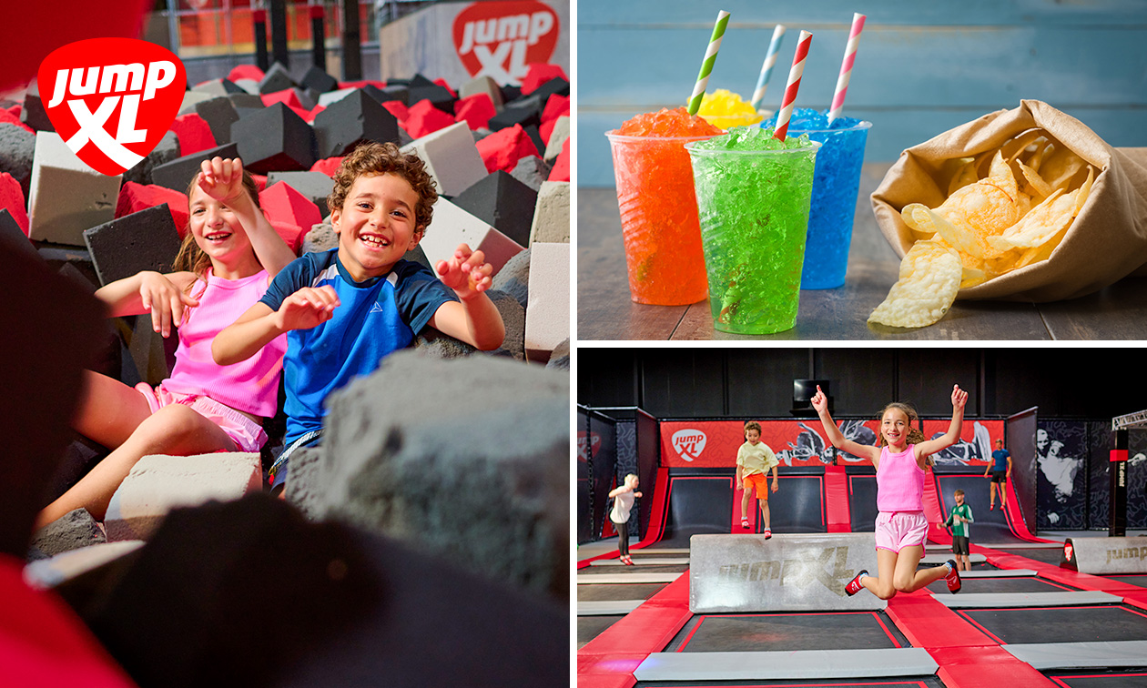 Jump XL Waalwijk, Jump ticket (120 min) voor Jump XL Waalwijk + chips