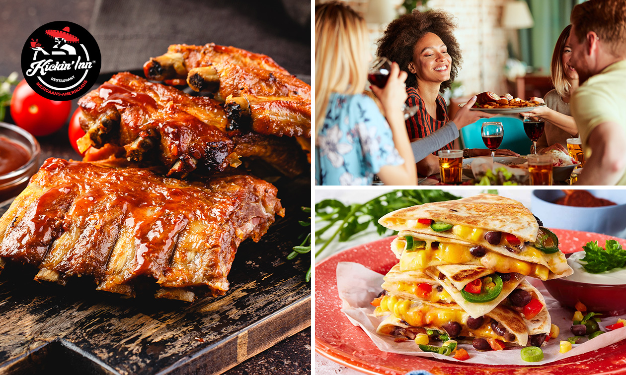 Mexicaans 2- of 3-gangen keuzediner bij Kickin'Inn in Scheveningen