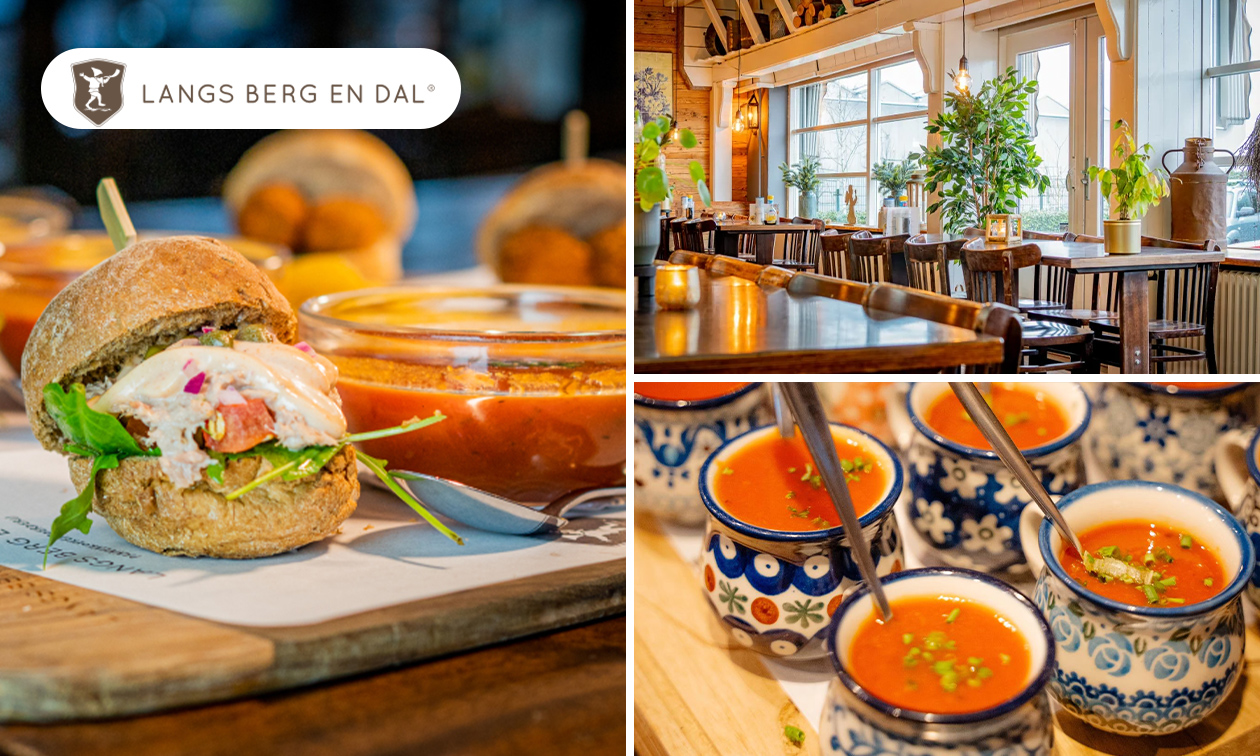 Langs Berg en Dal, 2-gangen keuzelunch bij Langs Berg en Dal bespaar 41