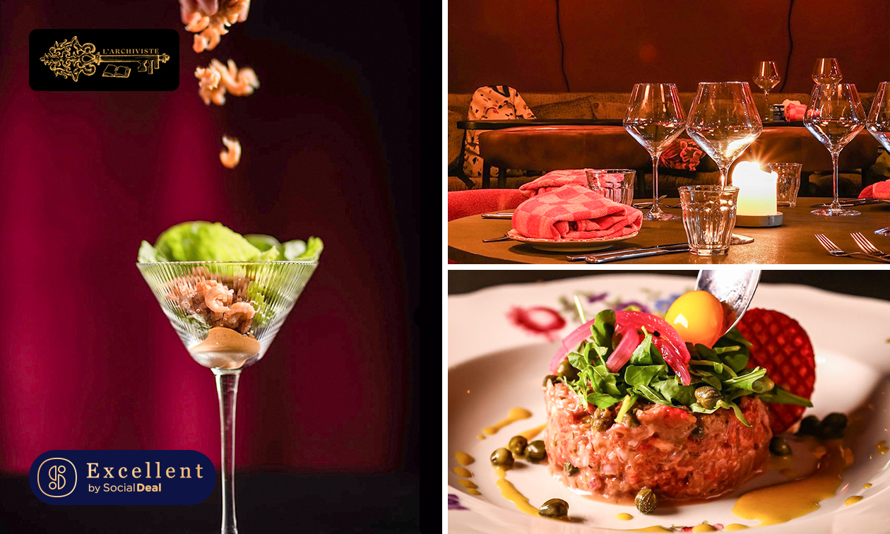 Frans 3-gangen keuzediner bij L'Archiviste in hartje Dordrecht