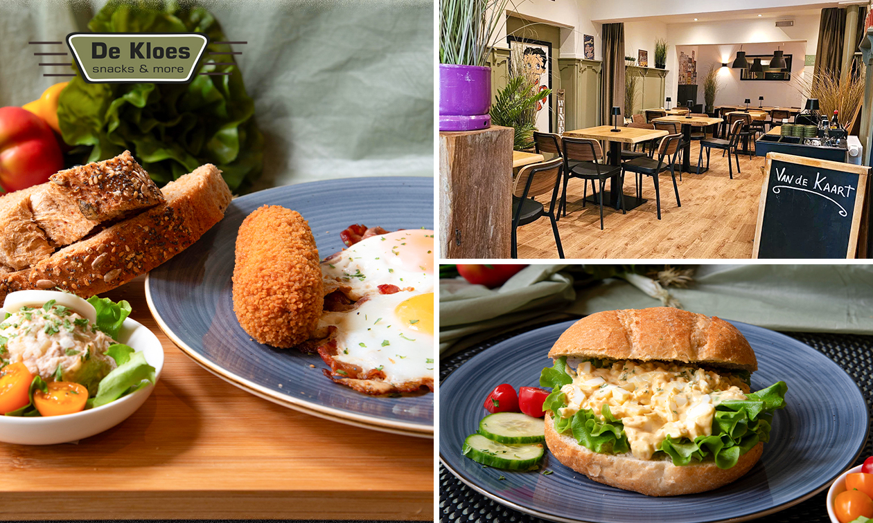 12-uurtje of 2-gangen keuzelunch bij Lunchroom de Kloes