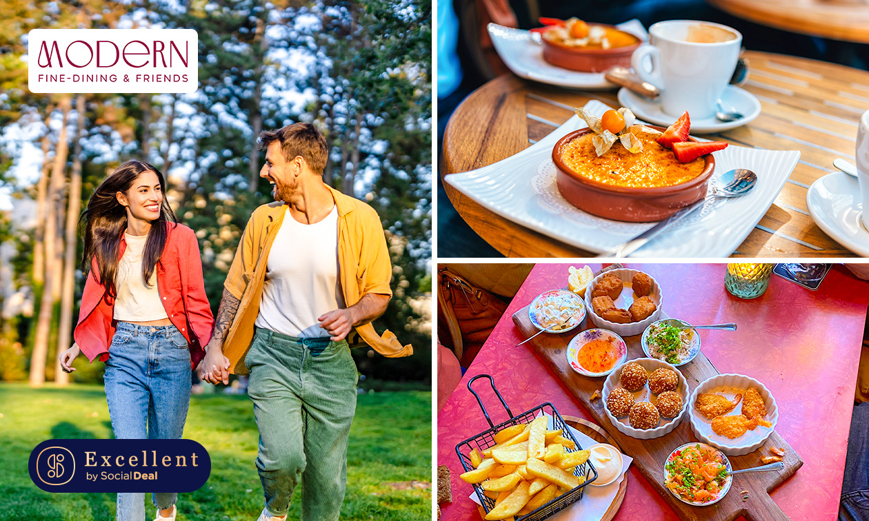 Wandelarrangement incl. warme drank en lunchplank bij Modern - Fine Dining & Friends