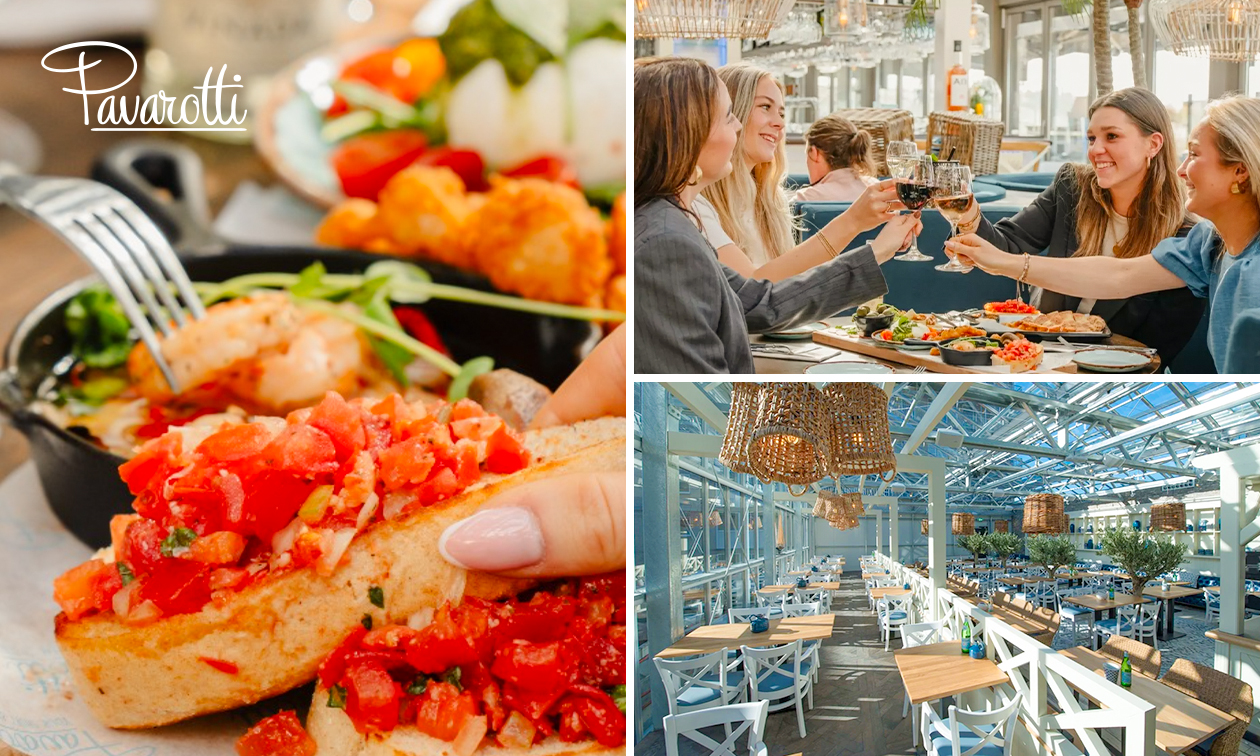 Italiaans 12-uurtje of 2-gangenlunch bij Pavarotti