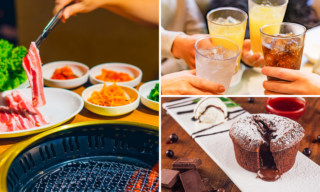 Koreaanse barbecue + onbeperkt bijgerechten + frisdrank naar keuze + nagerecht