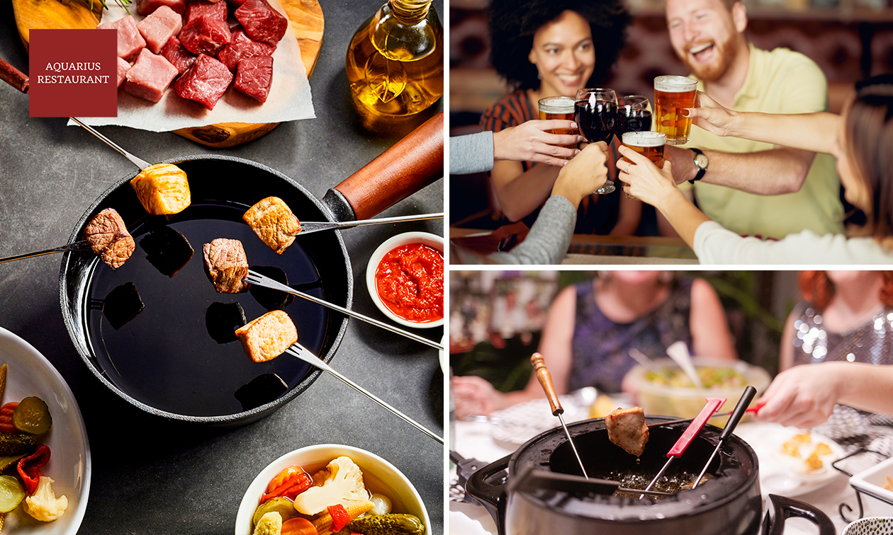 Fondue bourguignonne bij Restaurant Aquarius