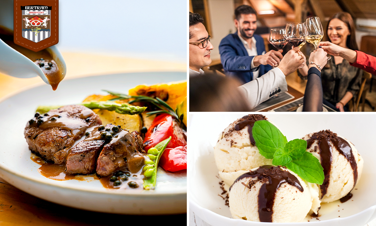 3-gangendiner van de chef