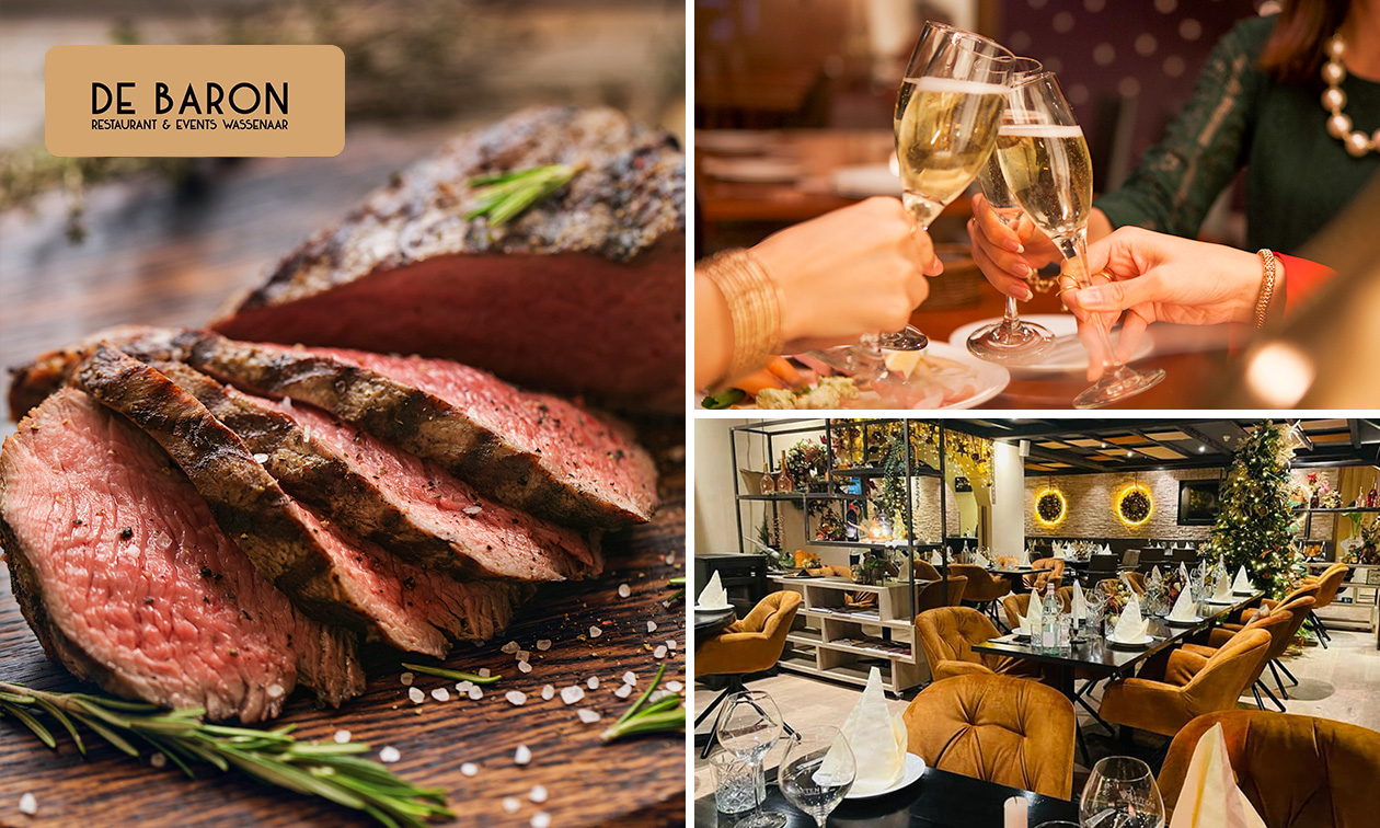 Chateaubriand + glaasje bubbels + amuse bij Restaurant De Baron