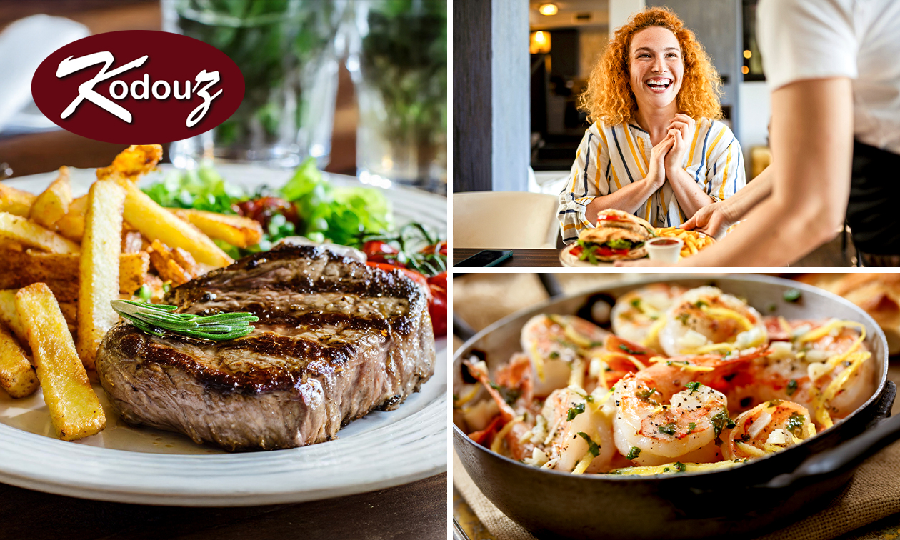 4-gangen keuzediner of -lunch bij Restaurant Kodouz