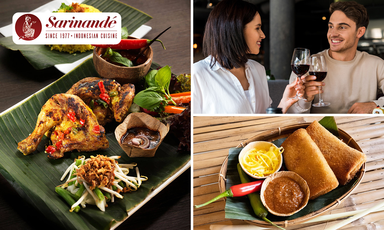 3-gangen keuzediner bij Sarinandé in hartje Den Haag