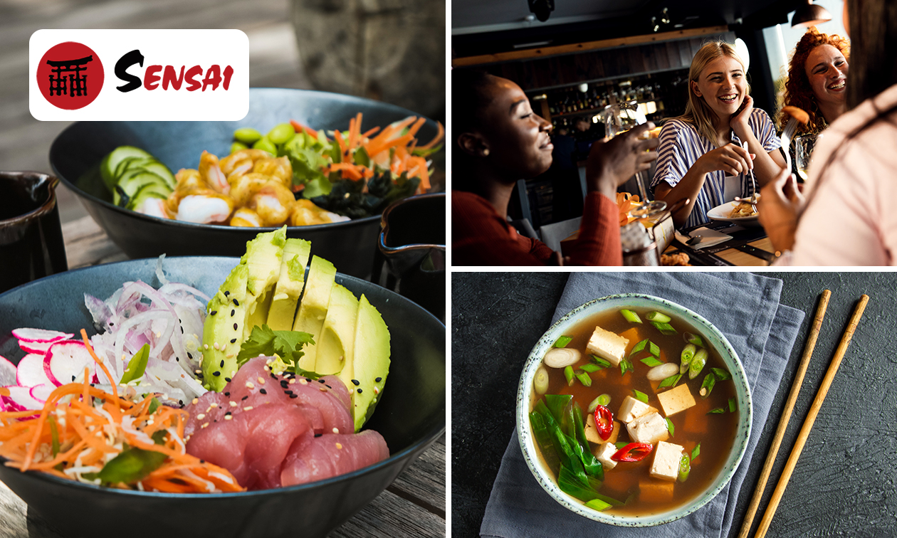 Japans 3-gangen keuzediner met pokébowl bij Sensai