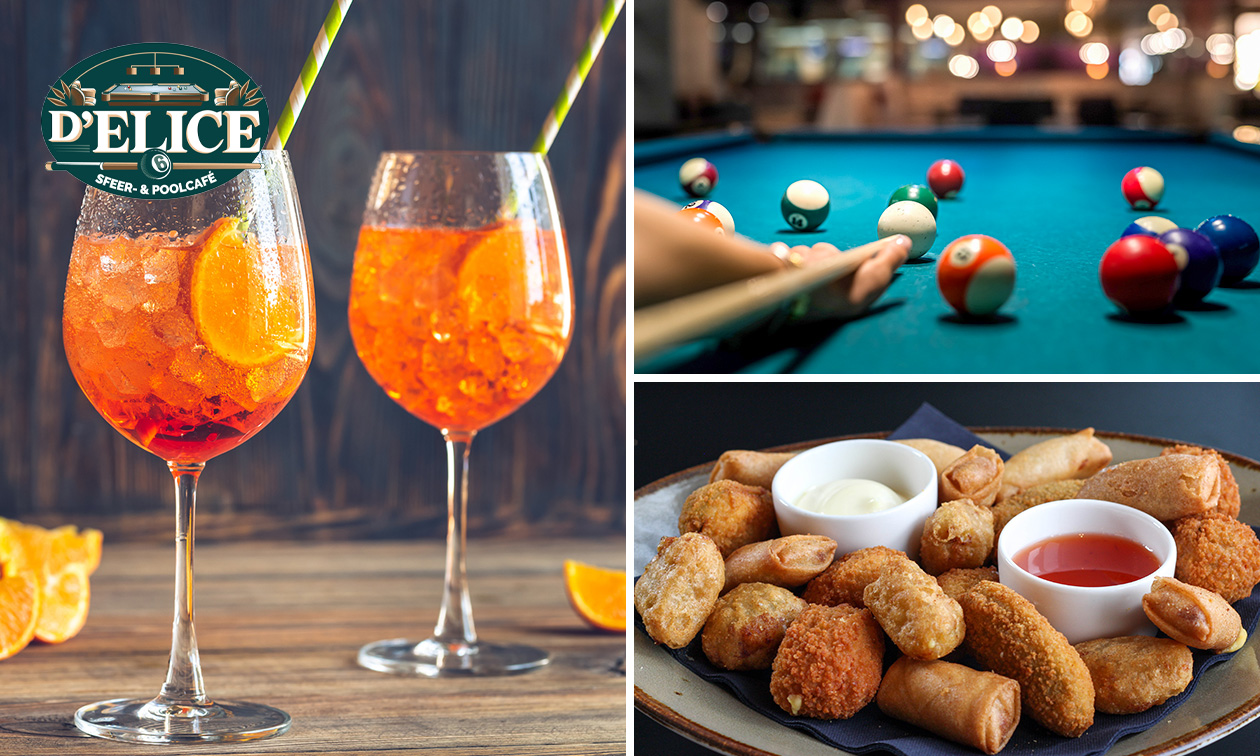 Sfeer- en poolcafé d'Elice