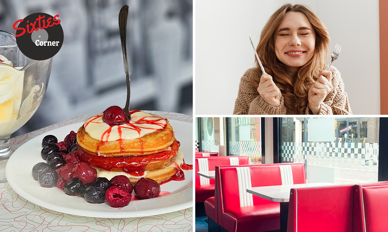 Sixties Corner, American pancakes naar keuze + vanilleijs + slagroom