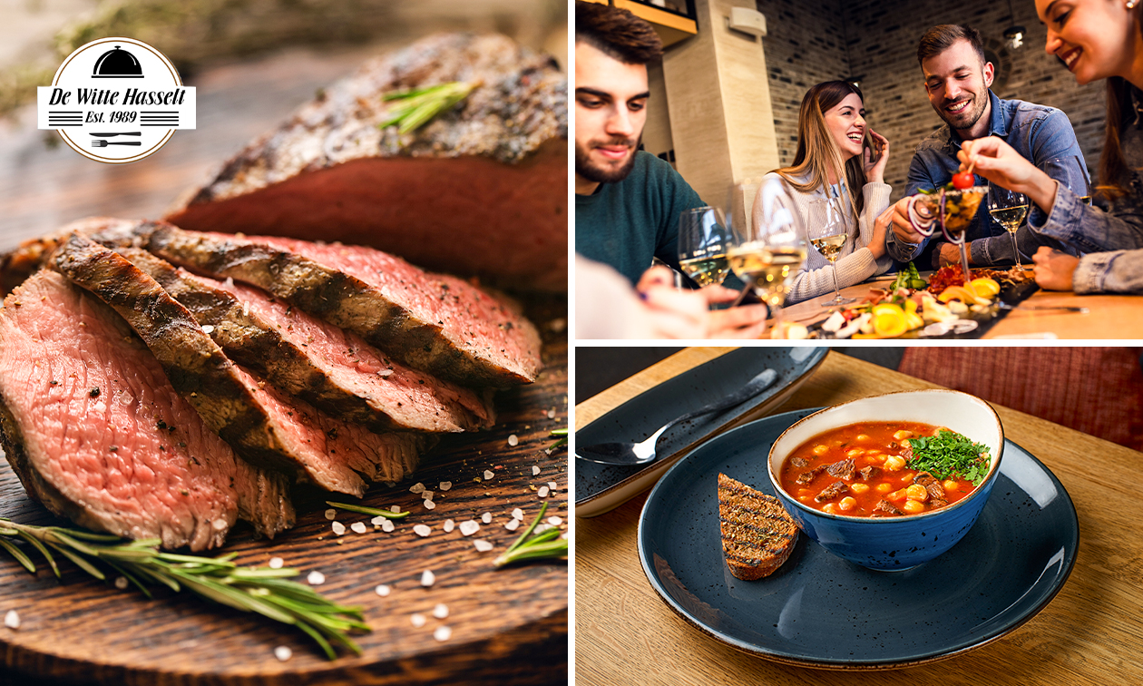 3-gangen keuzediner of -lunch bij Brasserie De Witte