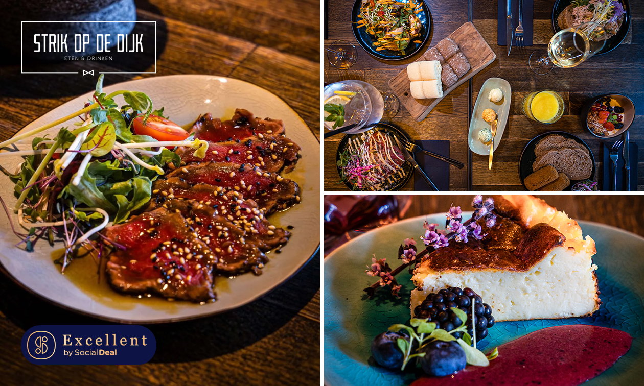 3-gangen shared dining-diner à la carte bij Strik op de Dijk in Rotterdam