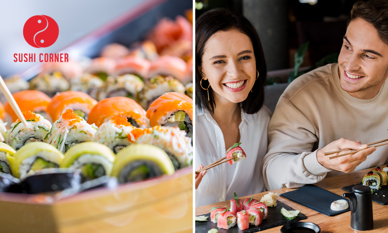 Sushiboot voor 2 personen (54 stuks) voor afhaal bij Sushi Corner Lier