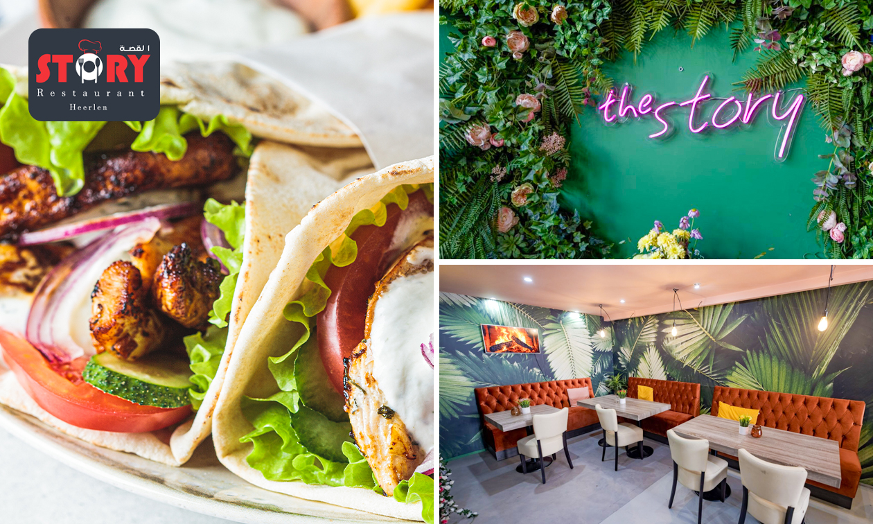 Syrisch 2-gangen keuzediner bij The Story in hartje Heerlen