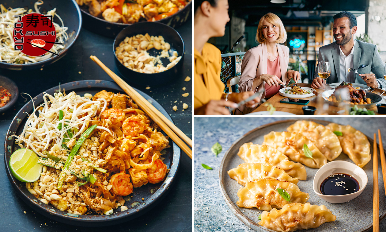 3-gangenlunch of -diner bij Tokyo Sushi